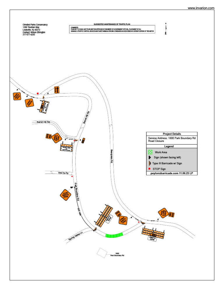Park Boundary Road Closure Olmsted Parks Conservancy
